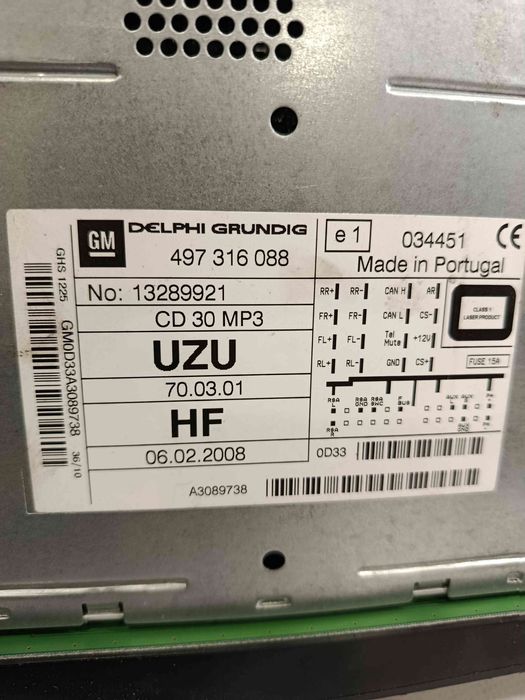 Rádio / auto-rádio OPEL Corsa D