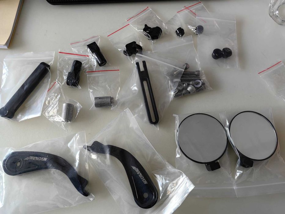 Protetor de manetes Zaddox X8A, com espelhos incluídos (Par)