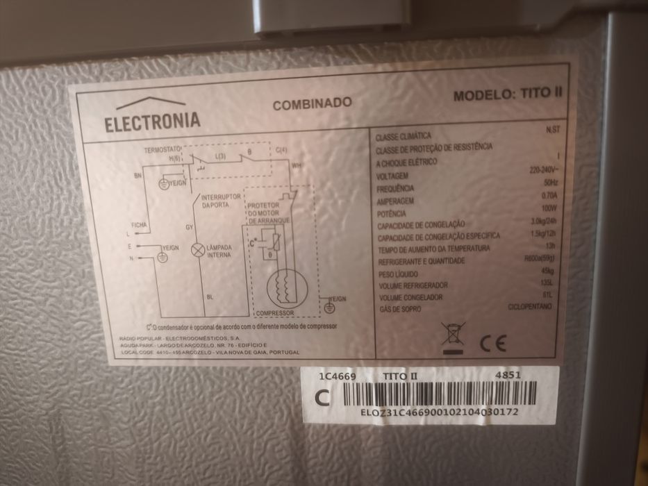Frigorífico Combinado