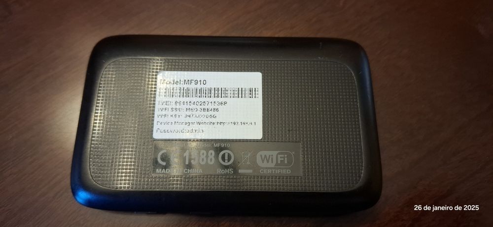Router ZTE 4G model MF910