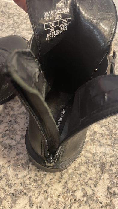 Botins pretos stradivarius