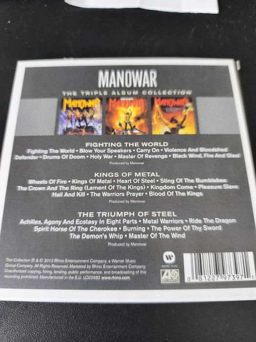CD Manowar - The triple Album Collection (3 álbuns)