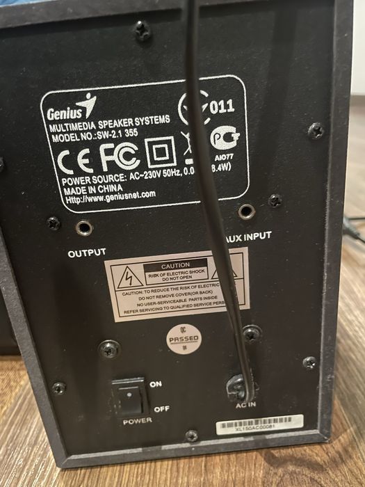 GŁOŚNIKI Komputerowe  Genius SW 2.1 355