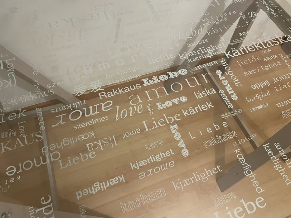 Secretária/mesa em vidro temperado