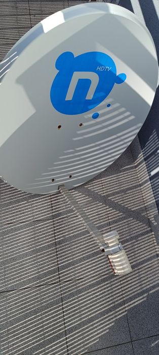 Antena satelitarna 75 cm, konwerter i uchwyt - komplet