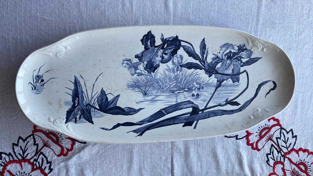 Блюдо "Ирисы" 63 см Кузнецов Россия