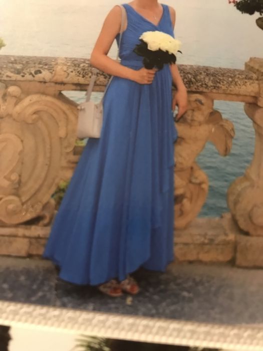 Sukienka długa xs 34 elegancka studniówka wesele świadkowa