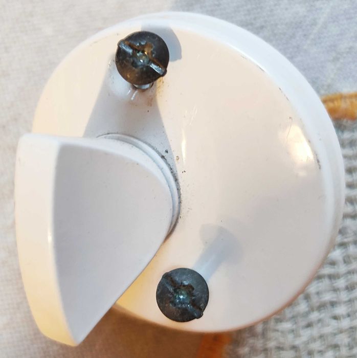 **Klamki do drzwi łazienkowych, komplet, białe**