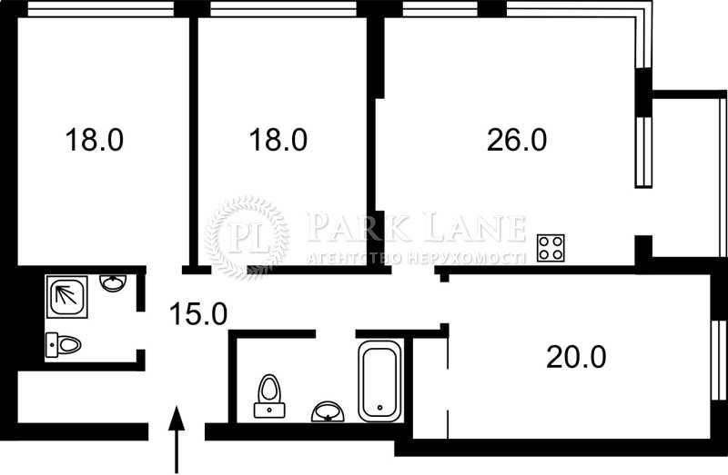 Многокомнатная квартира по адресу бульвар Дружбы Народов (площадь 107 м²) - Atlanta.ua - фото 22