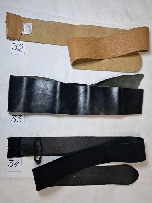 Ремені натуральна шкіра  широкі.