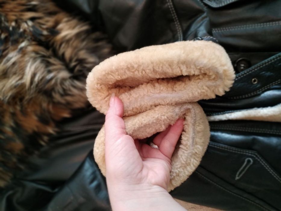 Натуральная кожанная дубленка