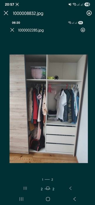 Szafa z lustrem duza