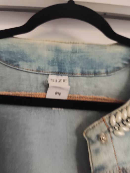 Katana jeansowa, krótka