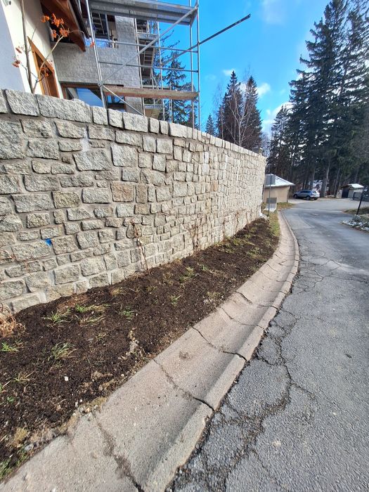 Elewacje z kamienia Granit układanie granitu kostka