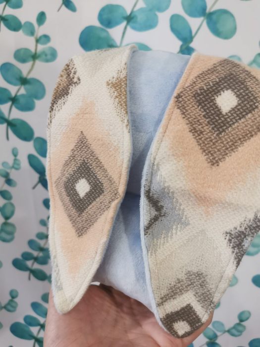 Handmade mały króliczek przytul mnie błękit plus kremowy