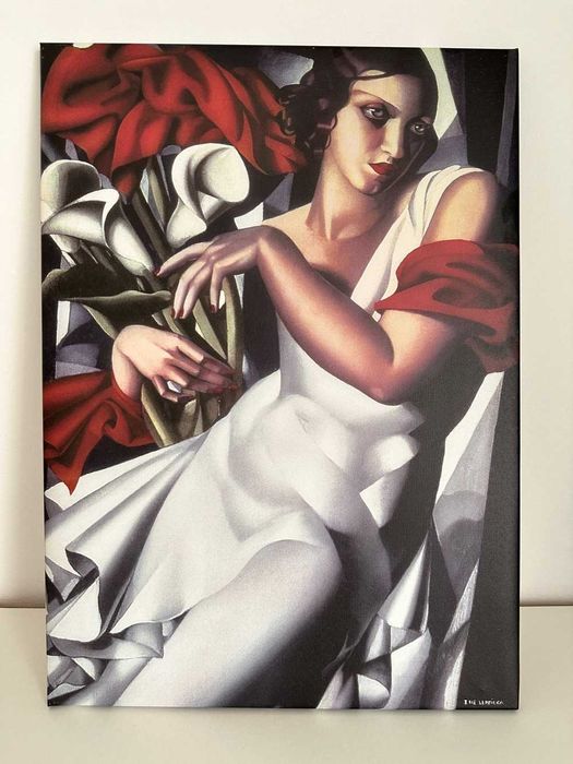 Tamara Łempicka obraz Portret Iry Perot reprodukcja 50x70cm