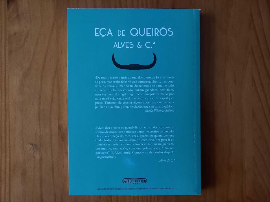 (NOVO, PORTES GRÁTIS) Eça de Queirós: Alves & C.ª