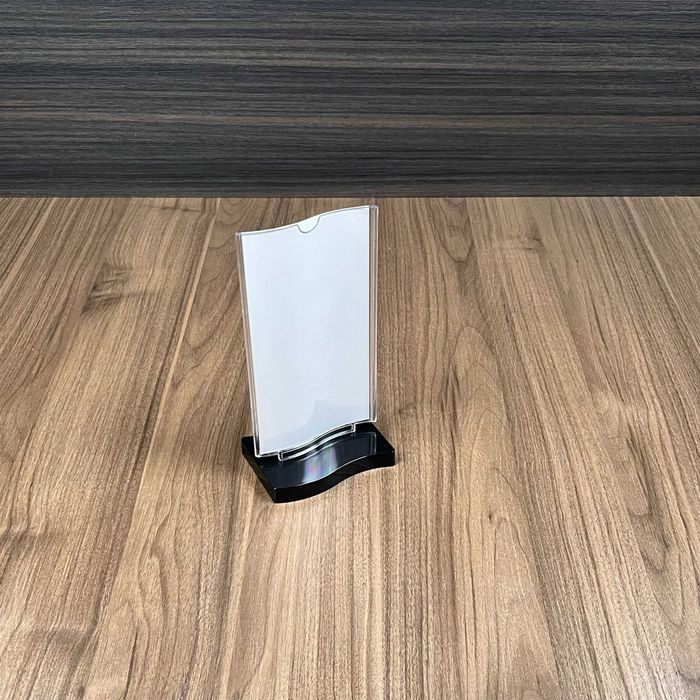 Expositores menu pé retangular