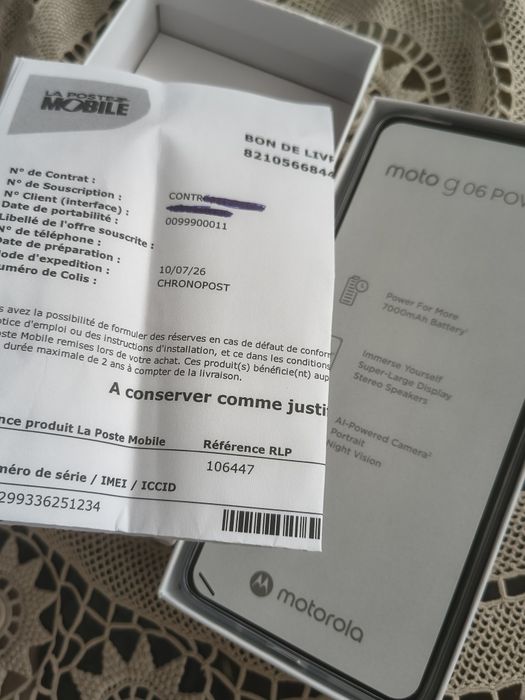 Motorola G06 , 256GB, 5000mA, Novo