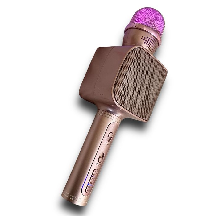 Forever zestaw bezprzewodowy mikrofon karaoke z glośnikiem i LED