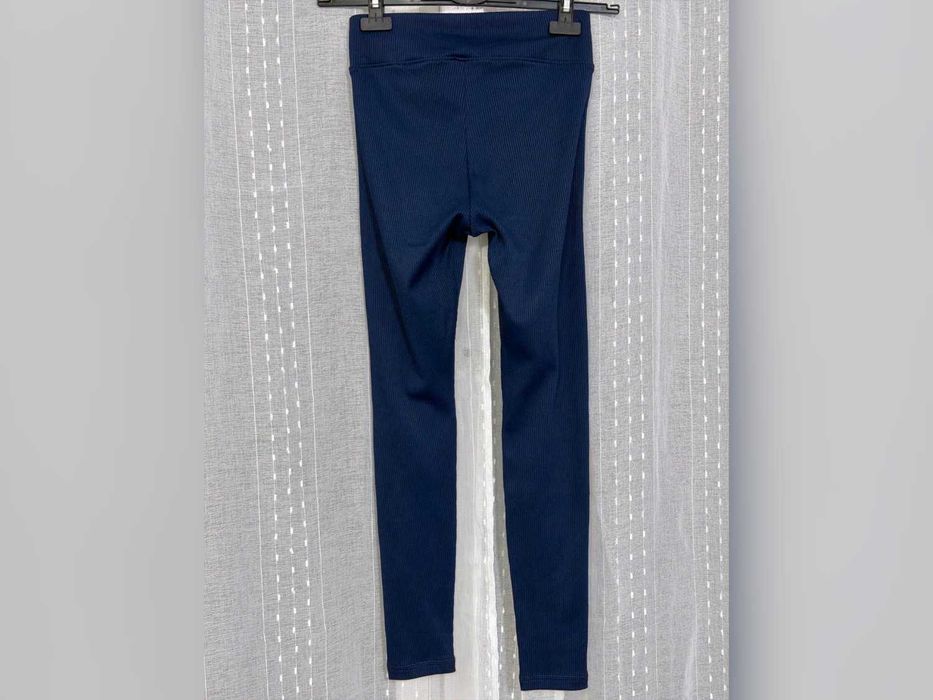 legginsy H&M granatowe dopasowane S 36