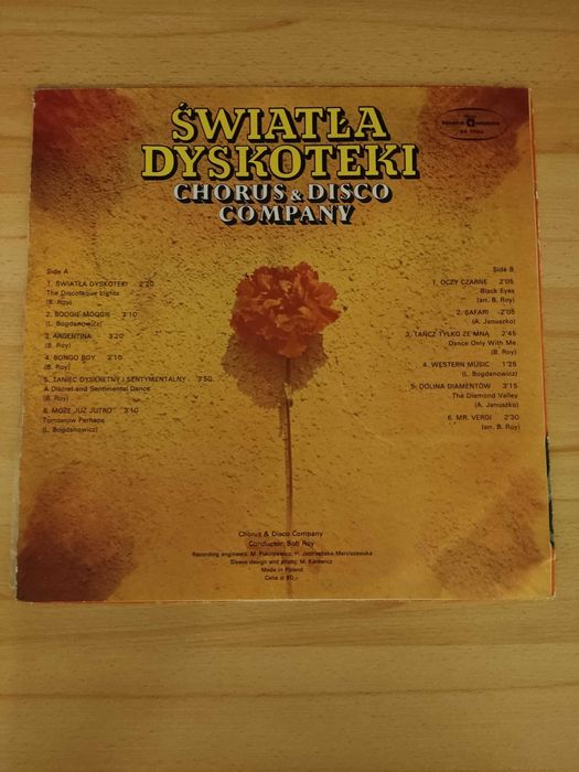 chorus & disco company - "światła dyskoteki" 1978 poland winyl