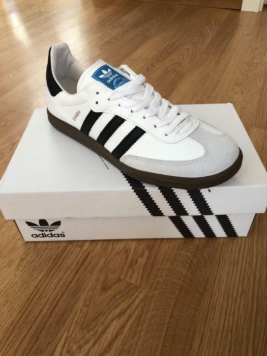 Adidas samba preto e branco