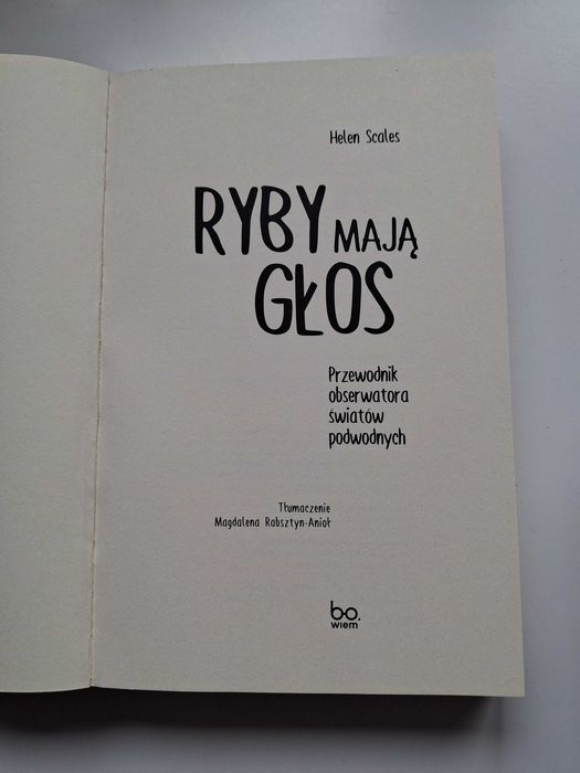 Ryby maja głos Helen Scales