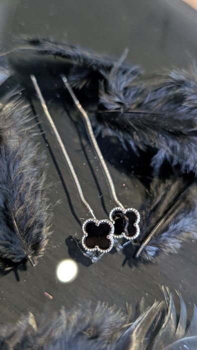 Срібне кільце з малахітом, срібні сережки вісюльки з оніксом