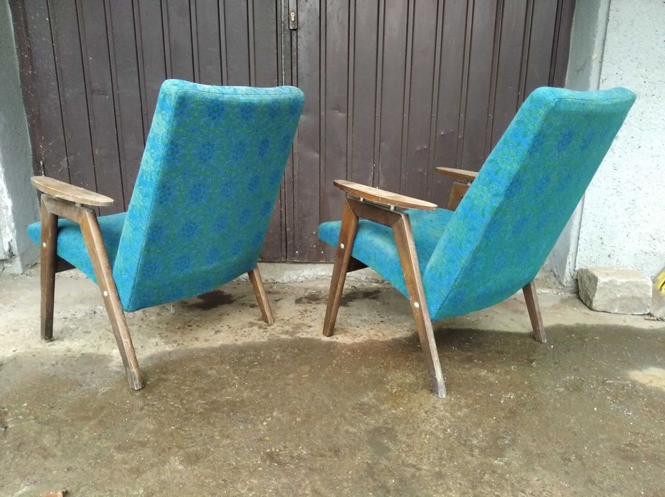 Zabytkowy fotel TON SMIDEK typ 6950 Czechosłowacja PRL antyk 2 sztuki