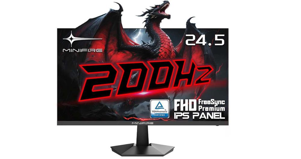 Monitor gamingowy Minifire 24.5" 200 hz Full HD 1080p 1 MS