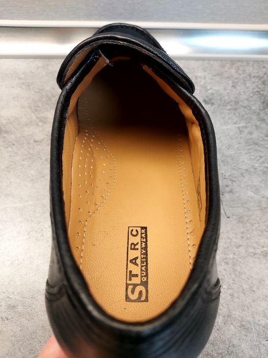 Loafersy Starc roz.42 ręcznie robione, skóra, buty wizytowe