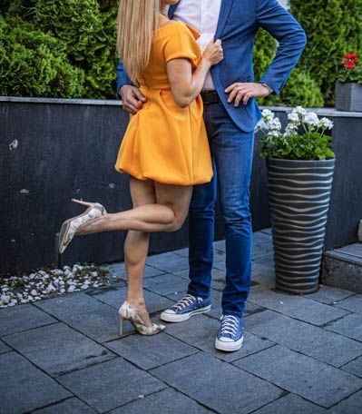 Sukienka asos pomarańczowa, piankowa