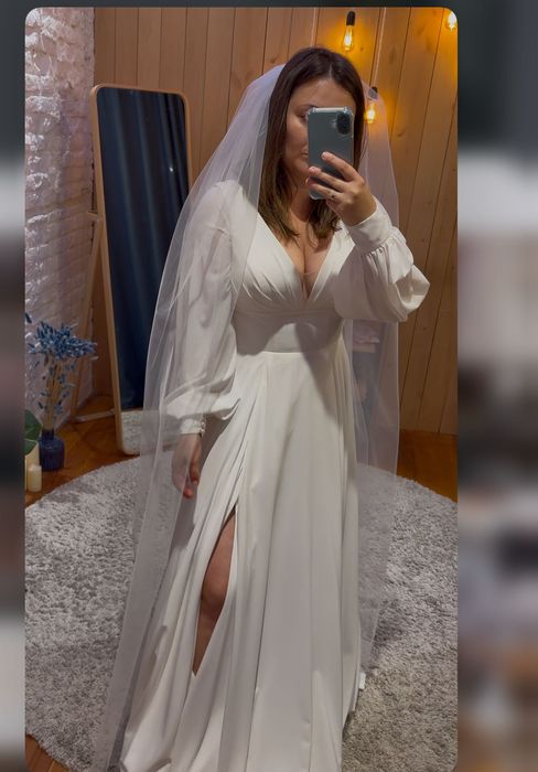 Весільне плаття оренда прокат оренда айворі преміум шифон