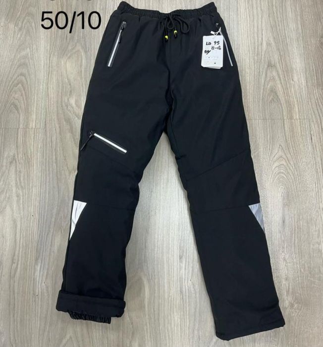 Детские термоштаны на лямках, полукомбез 104-164 см