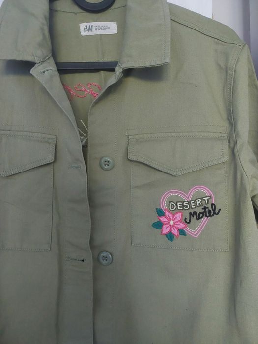 Koszula katana kurtka denim dziewczęca H&M nowa r. 158