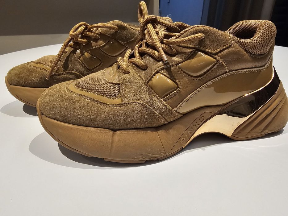 PINKO buty damskie, musztardowe, rozmiar 37