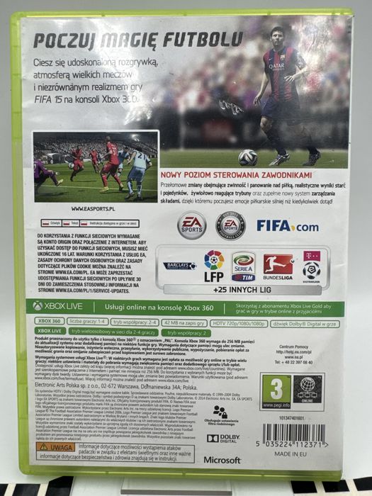 Fifa 15 Xbox 360 Gwarancja