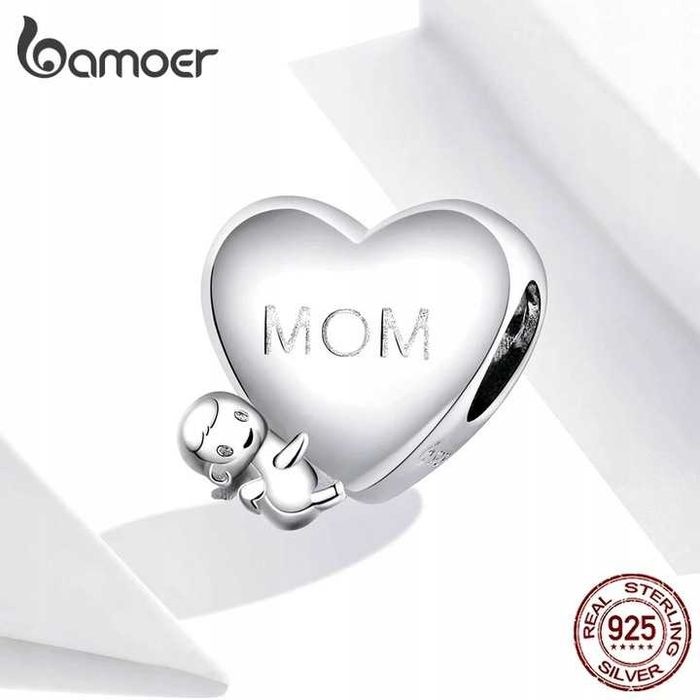 Zawieszka Charms Mama Mom do Pandora Apart Srebro 925