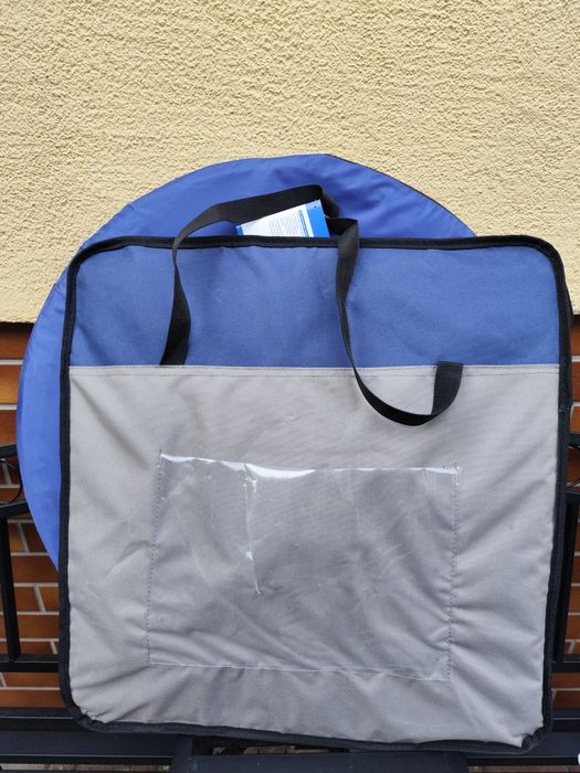 Torba transportowa dla psów Twister niebieska/szara - rozmiar S-M