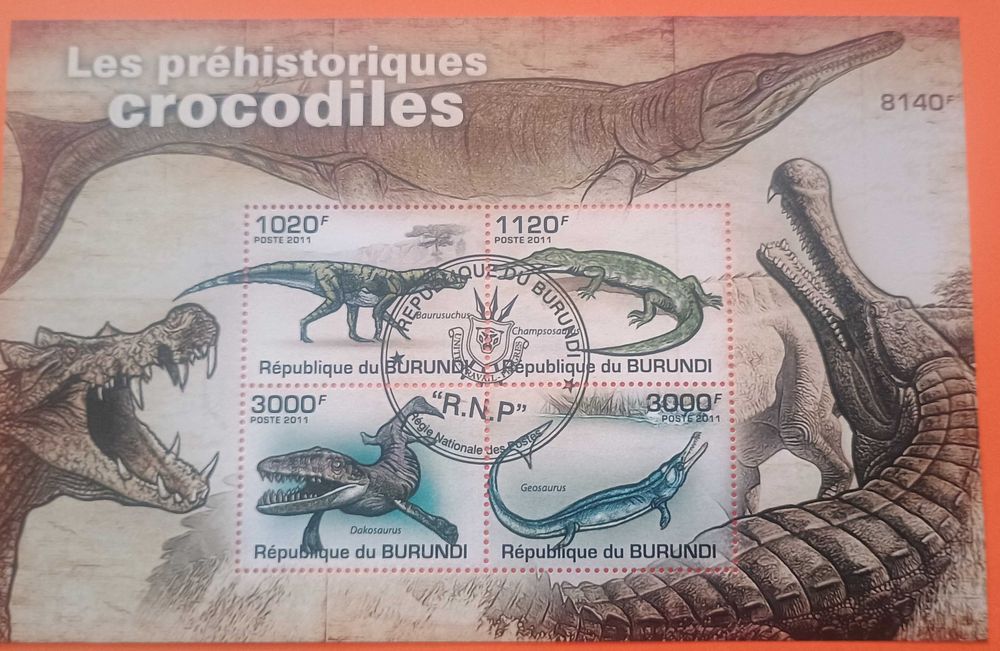 Znaczki pocztowe tematyczne - krokodyle
