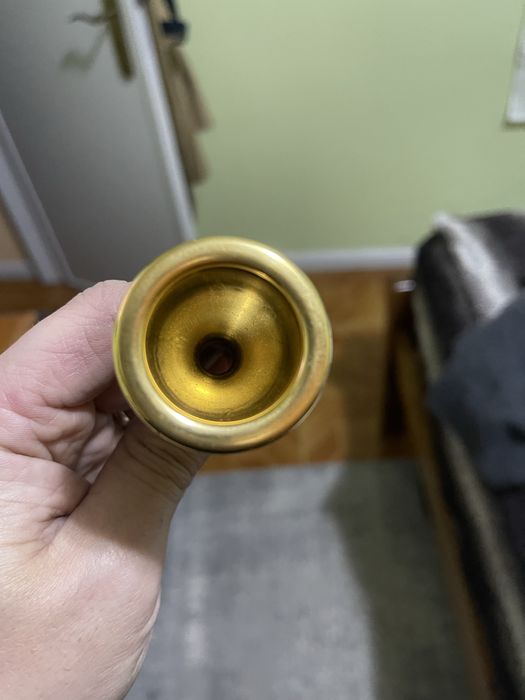 Bocal griego  1.25 dourado  para trombone baixo