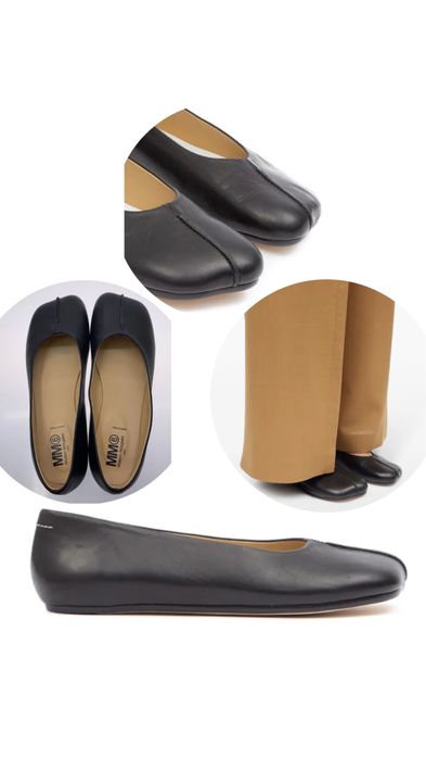 Шкіряні балетки MM6 Maison Margiela Розмір 39