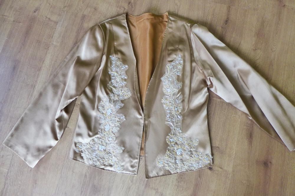 Sukienka koronkowa + żakiet 44, XL
