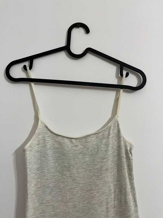 H&M Basic długi top na ramiączkach XS