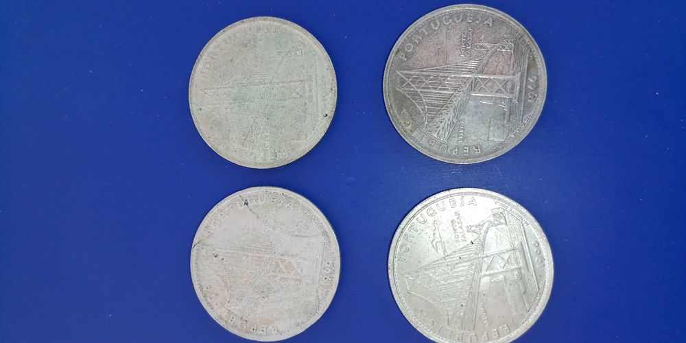 Moedas de 20 escudos Ponte Salazar - prata