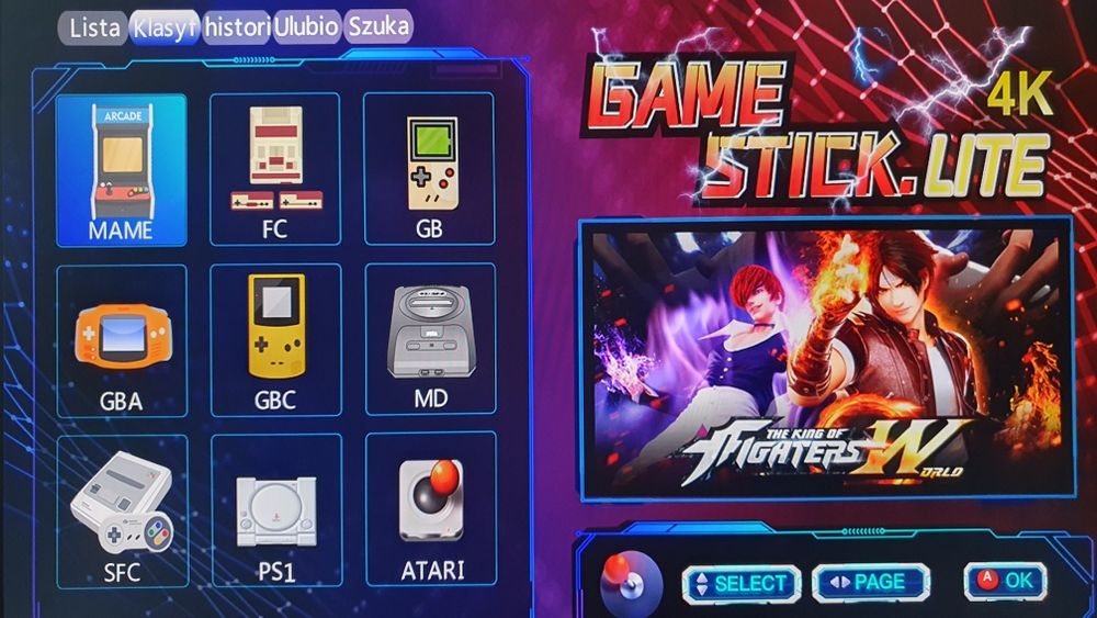 Gamestick Game Stick Lite 4K 64 GB Gra Konsola Retro Game box Gamebox