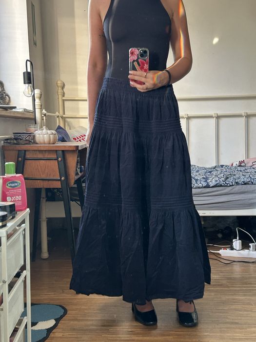 Sztruksowa spódnica maxi Laura Ashley