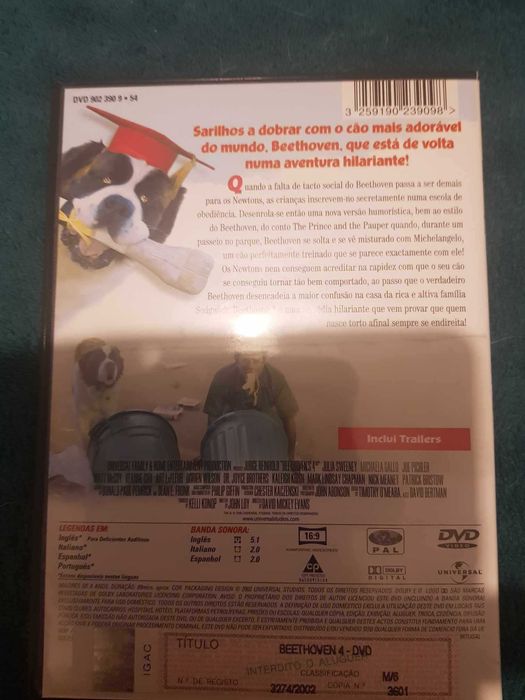 Filme em DVD Beethoven 4