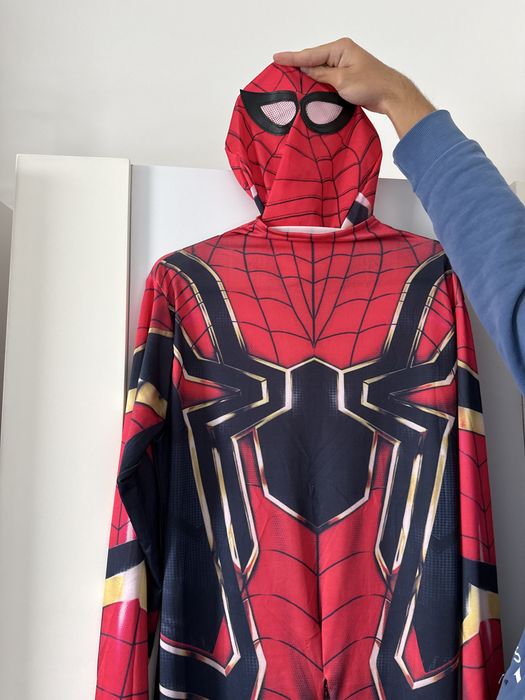 Stroj kostium halloween maska spider man spider-man rozm 180 cm Poznań